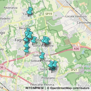 Mappa Via Giuseppe Mazzini, 21050 Gorla Maggiore VA, Italia (1.847)