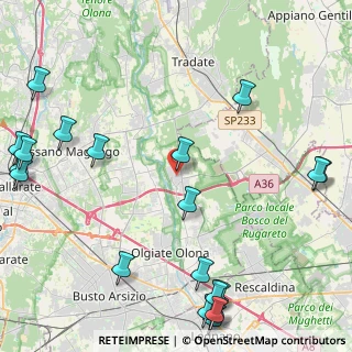 Mappa Via Giuseppe Mazzini, 21050 Gorla Maggiore VA, Italia (6.2775)