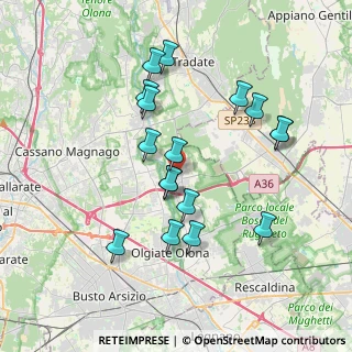 Mappa Via Giuseppe Mazzini, 21050 Gorla Maggiore VA, Italia (3.52765)
