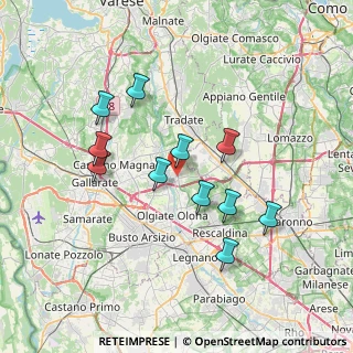 Mappa 21050 Gorla maggiore VA, Italia (6.58455)