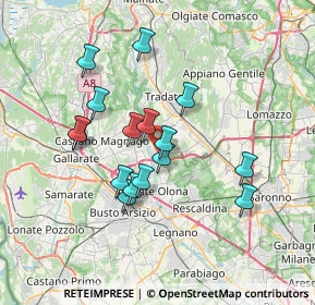 Mappa 21050 Gorla maggiore VA, Italia (6.13125)