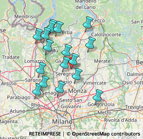 Mappa Via Cristoforo Colombo, 20841 Carate Brianza MB, Italia (13.21882)