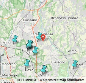 Mappa Via Cristoforo Colombo, 20841 Carate Brianza MB, Italia (4.20333)