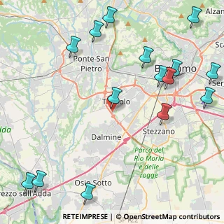 Mappa Via Giuseppe Mazzini, 24048 Treviolo BG, Italia (5.808)