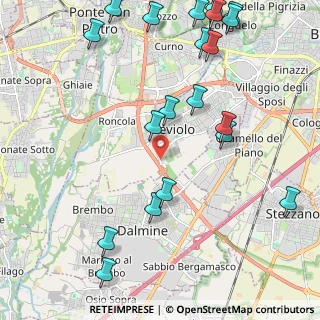 Mappa Via Giuseppe Mazzini, 24048 Treviolo BG, Italia (2.7525)