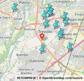 Mappa Via Giuseppe Mazzini, 24048 Treviolo BG, Italia (2.11385)