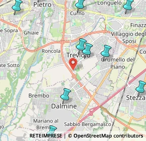 Mappa Via Giuseppe Mazzini, 24048 Treviolo BG, Italia (3.0325)