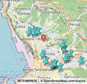 Mappa Via Ovidio, 34135 Trieste TS, Italia (1.09667)