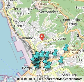 Mappa Via Ovidio, 34135 Trieste TS, Italia (1.13)