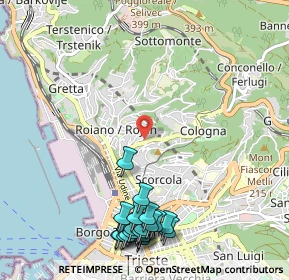 Mappa Via Ovidio, 34135 Trieste TS, Italia (1.3565)