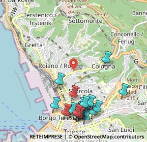 Mappa Via Ovidio, 34135 Trieste TS, Italia (1.1975)