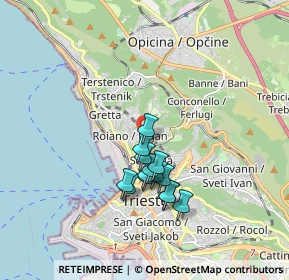 Mappa Via Ovidio, 34135 Trieste TS, Italia (1.39071)