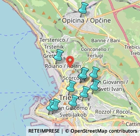 Mappa Via Ovidio, 34135 Trieste TS, Italia (1.85364)