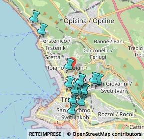 Mappa Via Ovidio, 34135 Trieste TS, Italia (1.72467)