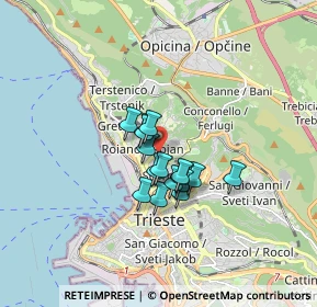 Mappa Via Ovidio, 34135 Trieste TS, Italia (1.04813)