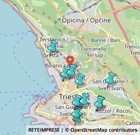 Mappa Via Ovidio, 34135 Trieste TS, Italia (2.13083)
