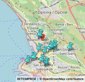 Mappa Via Ovidio, 34135 Trieste TS, Italia (1.616)