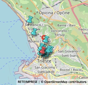Mappa Via Ovidio, 34135 Trieste TS, Italia (1.23)