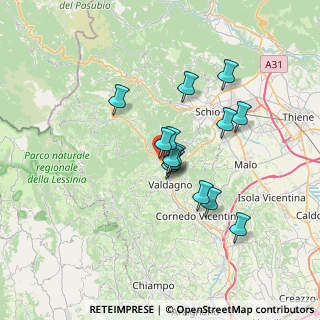 Mappa Via Battaglione Monte Berico, 36078 Valdagno VI, Italia (5.29857)