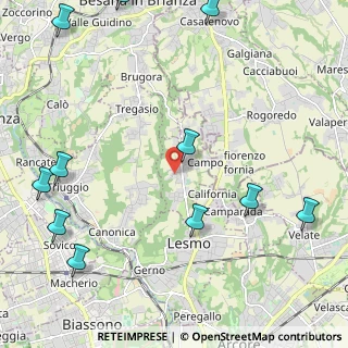 Mappa Via Don Carlo Gnocchi, 20856 Correzzana MB, Italia (3.01455)