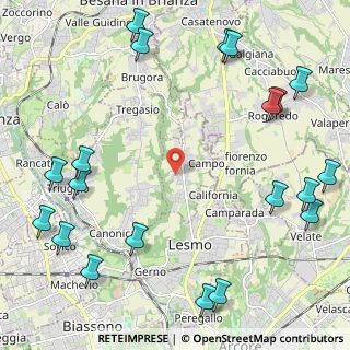 Mappa Via Don Carlo Gnocchi, 20856 Correzzana MB, Italia (3.0935)