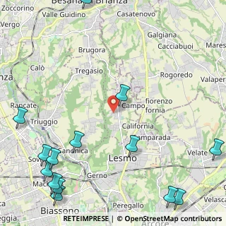 Mappa Via Don Carlo Gnocchi, 20856 Correzzana MB, Italia (3.36357)