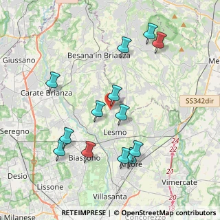 Mappa Via Don Carlo Gnocchi, 20856 Correzzana MB, Italia (4.04385)