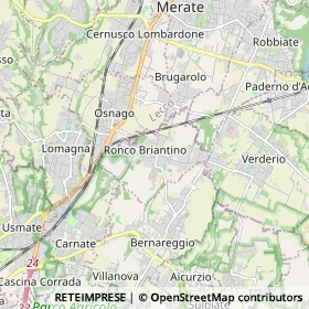 Mappa Ronco Briantino