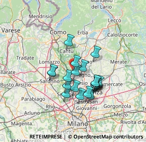 Mappa Via Giotto, 20036 Meda MB, Italia (10.339)