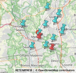 Mappa Via Giotto, 20036 Meda MB, Italia (3.42615)