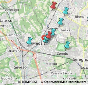 Mappa Via Giotto, 20036 Meda MB, Italia (1.90909)