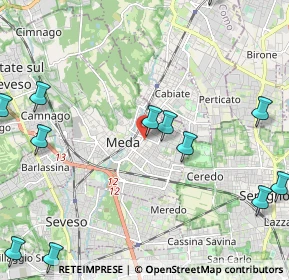 Mappa Via Giotto, 20036 Meda MB, Italia (3.06846)