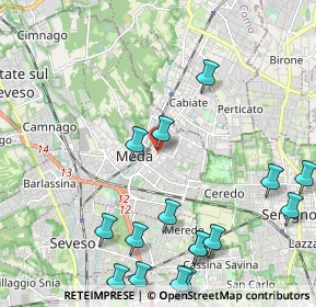 Mappa Via Giotto, 20036 Meda MB, Italia (2.68813)