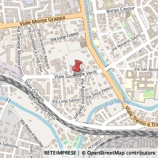 Mappa Viale Giuseppe Verdi,  12, 31100 Treviso, Treviso (Veneto)