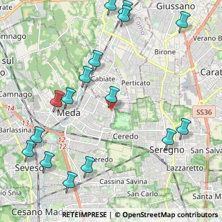 Mappa Via del Lavoro, 20821 Meda MB, Italia (2.75375)