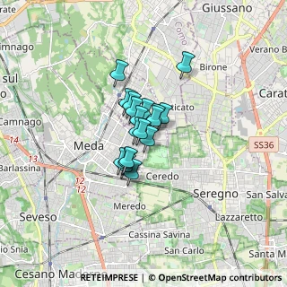 Mappa Via del Lavoro, 20821 Meda MB, Italia (0.87667)