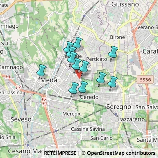 Mappa Via del Lavoro, 20821 Meda MB, Italia (1.20667)