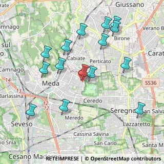 Mappa Via del Lavoro, 20821 Meda MB, Italia (2.11067)