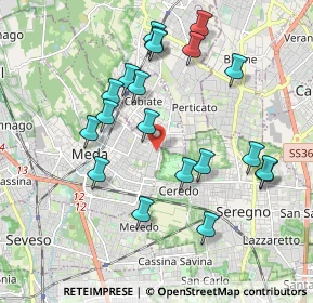 Mappa Via del Lavoro, 20821 Meda MB, Italia (1.9465)