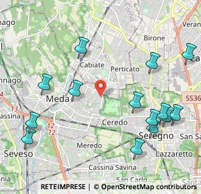 Mappa Via del Lavoro, 20821 Meda MB, Italia (2.45357)