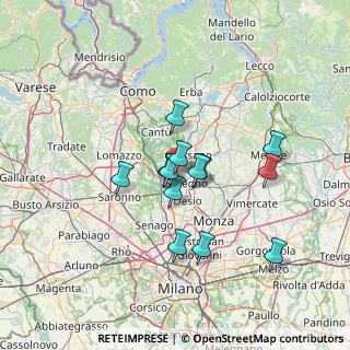 Mappa Via del Lavoro, 20821 Meda MB, Italia (10.87692)
