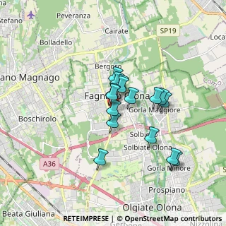 Mappa Via Torquato Tasso, 21054 Fagnano Olona VA, Italia (1.2825)