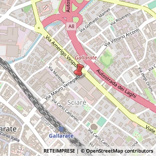 Mappa Via M. Venegoni, 28, 21013 Gallarate, Varese (Lombardia)