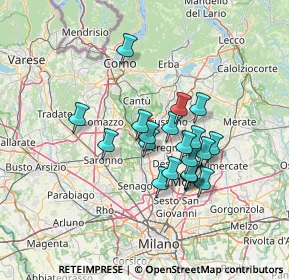 Mappa Via Nazario Sauro, 20821 Meda MB, Italia (10.7465)