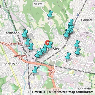 Mappa Via Nazario Sauro, 20821 Meda MB, Italia (0.954)