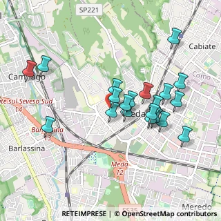 Mappa Via Nazario Sauro, 20821 Meda MB, Italia (0.885)