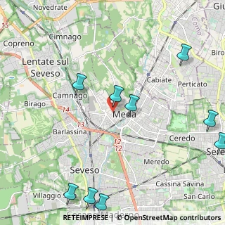 Mappa Via Nazario Sauro, 20821 Meda MB, Italia (3.10182)