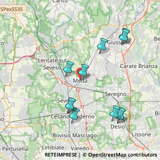 Mappa Via Edmondo de Amicis, 20821 Meda MB, Italia (4.28818)