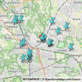 Mappa Via Edmondo de Amicis, 20821 Meda MB, Italia (1.9765)