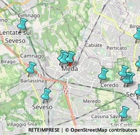 Mappa Via Edmondo de Amicis, 20821 Meda MB, Italia (2.85563)